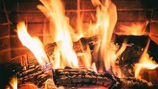 Fireplace (HD) for falling asleep - Fire Cracking Sounds - Darker Screen