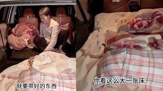 小陈的老挝媳妇儿 三嫂家没办法住 只能住在车上 无奈