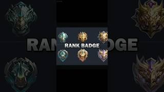 New Rank Badge designs ️ #ml #mlbb #ranked #mobilelegends