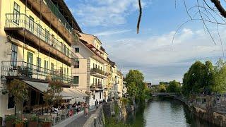 Ljubljana, Slovenia walking tour at Historical and Cultural Core - part 1