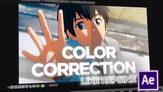 Color Correction Like Repsine - After Effects AMV Tutorial