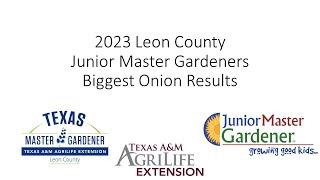 Leon County JMG Onion Contest 2023