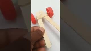 Rubber Band Powered CarWow Straws, toothpicks 4 Bottle Caps️️