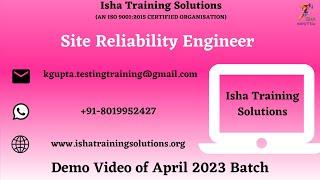 Site Reliability Engineer  Demo on 18th April 2023.