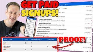 How I get paid signups to your business | Proof I get paid signups