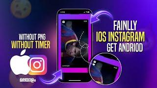 iOS Instagram 2024  Reels Share Like iPhone Without PNG & Apps | Round edge Story Timer + Username