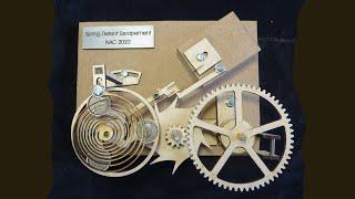 A Wood Model of an Earnshaw Detent Escapement