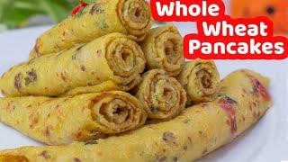 Healthy Whole Wheat Semolina Pancakes | Easy Indian Breakfast Recipes | Su's Food Corner English