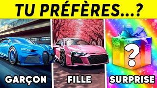 Tu préfères...? Fille Vs Garçon  Cadeau Mystère | Robo Quiz