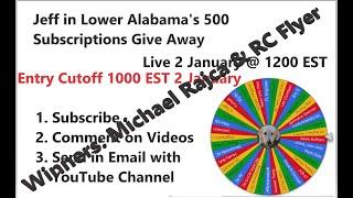 Jeff in Lower Alabama 500 Subscriber Give Away