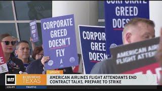 American Airlines flight attendants end contract talks, prepare to strike