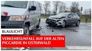 Unfall auf der "Alte Piccardie": Zwei Autofahrer bei Zusammenstoß in Osterwald verletzt | GN-Online