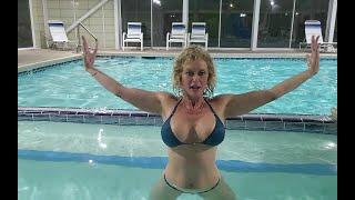 Hot Tub to Pool Fitness & Fun with Reba on the Road | ASMR