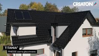  Realizacja - Dachówka ceramiczna CREATON TITANIA FINESSE czarna glazurowana