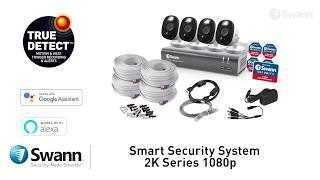 Swann 1080p HD DVR Security System Overview DVR-4580 with Sensor Light Security Cameras PRO-1080MSFB