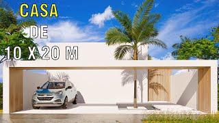 CASA MINIMALISTA EN TERRENO DE 10 X20 │HOUSE TOUR MINIMALIST 