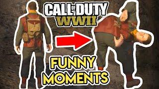 "Realistic Laughing" - Call of Duty WW2 Funny & Cool Moments (MrWoodenSheep)