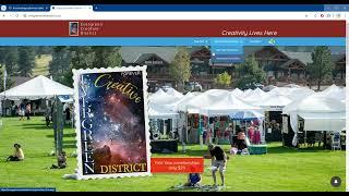 Evergreen Creative District Website Tour
