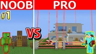 NOOB vs PRO Episode 1: SAFEST SECURITY HOUSE BUILD CHALLENGE