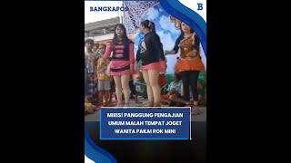 Miris! Panggung Pengajian Umum Malah Tempat Joget Wanita Pakai Rok Mini