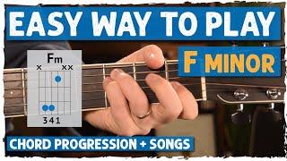 The Easy Way To Play Fm on Guitar For Beginners - Without Barre Chords!