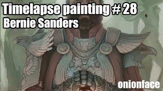 Onionface Timelapse Painting #28 - Bernie Sanders