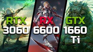 RTX 3060 vs RX 6600 vs GTX 1660 Ti - Test in 8 Games