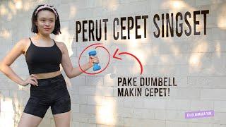 HEMAT WAKTU!! BENTUK OTOT PERUT LEBIH CEPET, Pake Dumbbell