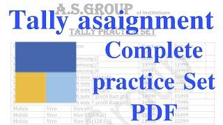 tally prime assignment pdf || tally prime exercises