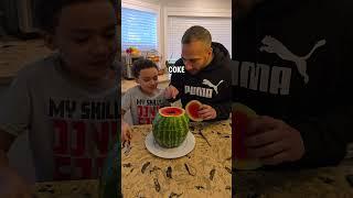 He tricked him Watermelon Prank #shorts #funny #youtubeshorts