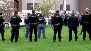 Pro-Palestine protest at University at Buffalo's North Campus