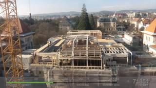 Zeitraffer Gregor Mendel Haus Dachgeschoss (Timelapse) HD