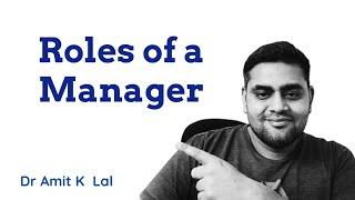 Role of a Manager