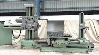 TOS W100 Horizontal Boring Machine - with Facing Chuck & Tail-Stock