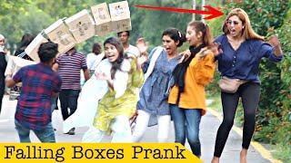 Dropping Box Prank On Cute Girls @ThatWasCrazy