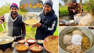 Amazing Winter Recipe in Village | How to make Panjiri  Grandma’s Style  in Village