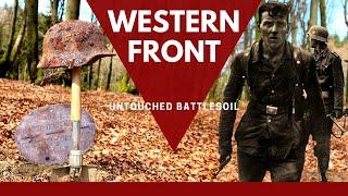 WESTERN FRONT -  UNTOUCHED BATTLESOIL - BATTLE OF THE BULGE- WW2 METAL DETECTING