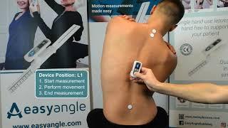 EasyAngle Spinal Measurements - Lumbar Lateral Flexion