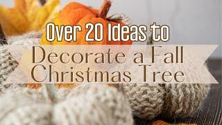 Rustic Cozy Fall Elegance! Over 20 Creative & Trendy Ways to Decorate a Fall-Inspired Christmas Tree