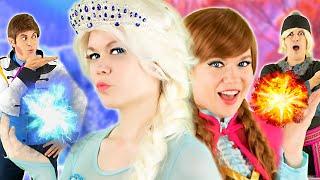 FROZEN sisters DISCOVER the PROPHECY of ICE and FIRE! | Full Series