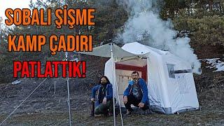 Sobalı Şişme Kamp Çadırı - PATLATTIK!  Detaylı İnceleme Sönmez Şişme Çadır