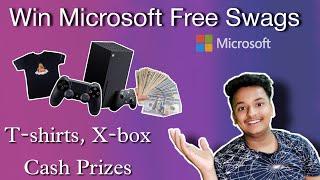 Microsoft free T-shirts, Free Swags, Free Goodies Cash prize | Cloud Quizzing Challenge KonfHub