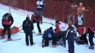 Lindsey Vonn crash Lindsey Vonn Skiing Accident Crash 2013 | Skier Hospitalized Super-G crash