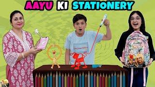 AAYU KI STATIONERY | Aayu ka collection | Aayu Pihu Bags | 3D Pen | Aayu and Pihu Show