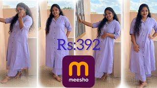 Meesho unboxing video | Meesho kurta set | Meesho kurta set trying haul | #meesho #meeshokurtihaul