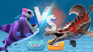 CLOWNCY SHARK VS ZAMAHARIBU TRAILER AND GAMEPLAY - HUNGRY SHARK WORLD VS HUNGRY SHARK EVOLUTION