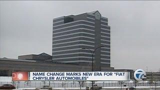 Name change marks new era for Fiat Chrysler Automobiles