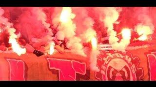 Pyro & Fahnenpräsentation - Braunschweig vs. Hannover (06.11.16)