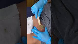 Best Brazilian waxing technique! I didn’t have a babysitter so my toddler came to work with me 