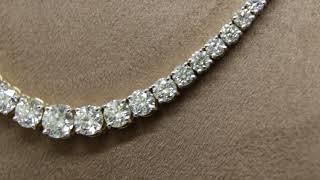 Single Line Solitaire Diamond Necklace by Designer Harshad Soni